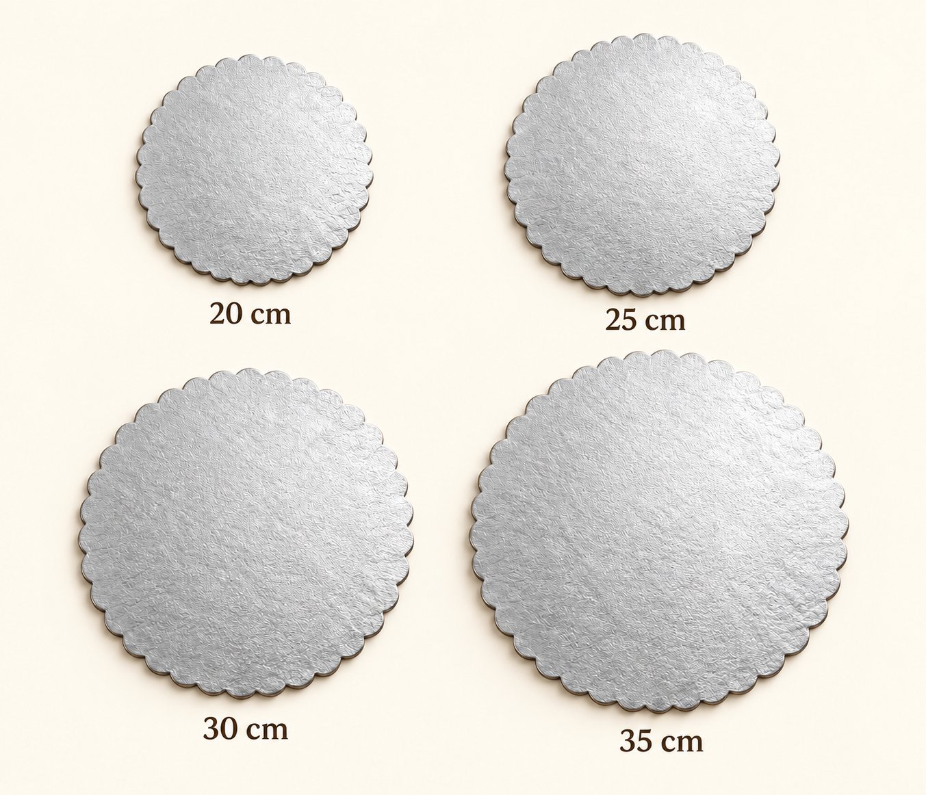 Base de cartón 4 pcs
